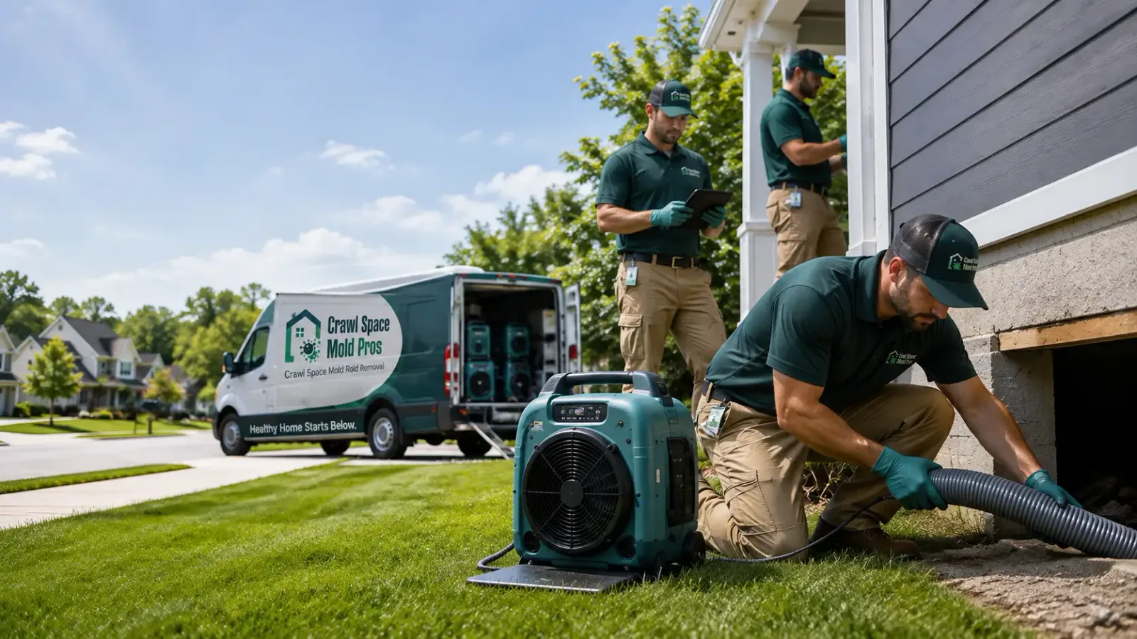 Crawl Space Mold Removal in Hudson, IN